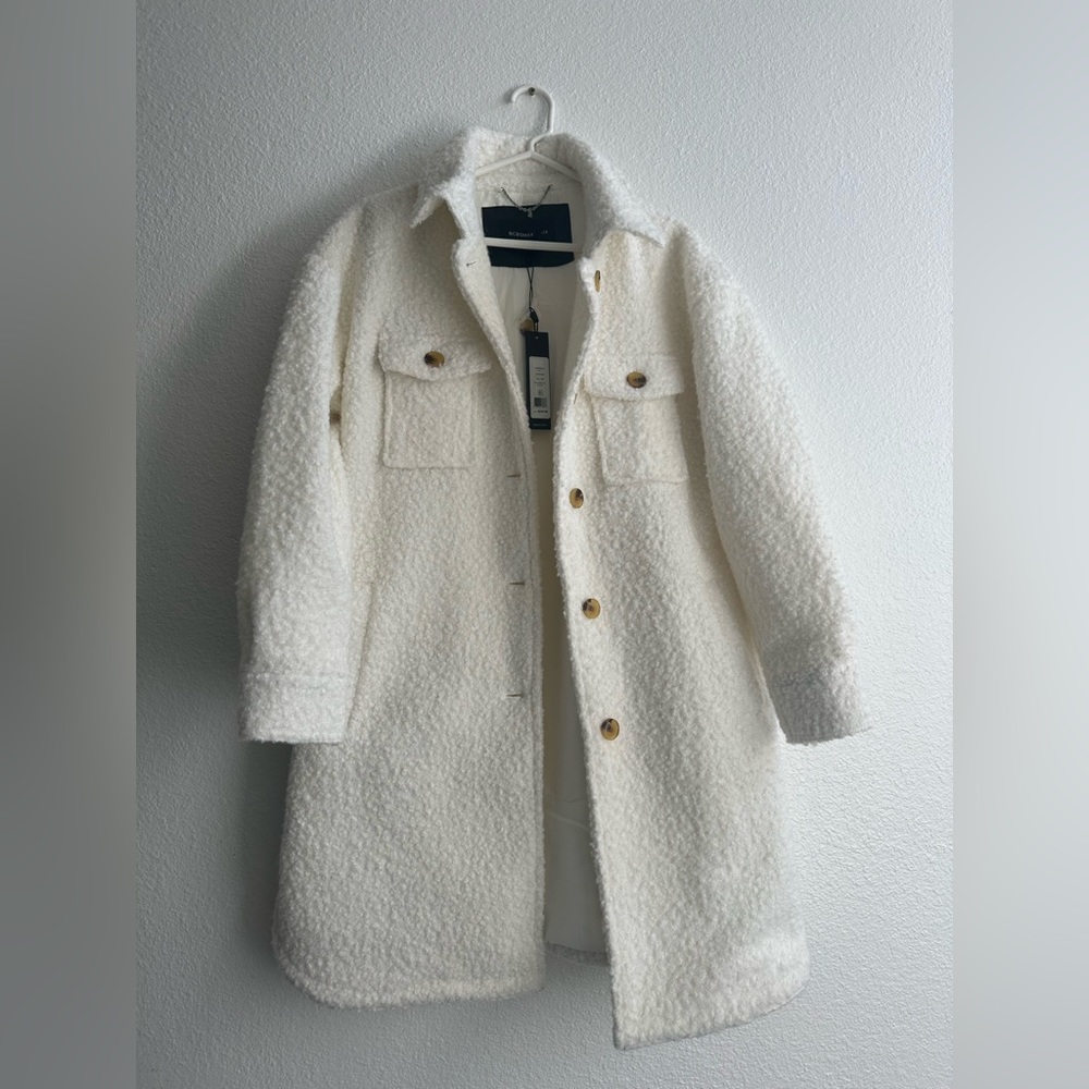 BCBG M  ivory long jacket